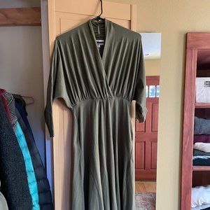 Mien Studios SEDONA DOLMAN SLEEVE JUMPSUIT - DARK MOSS